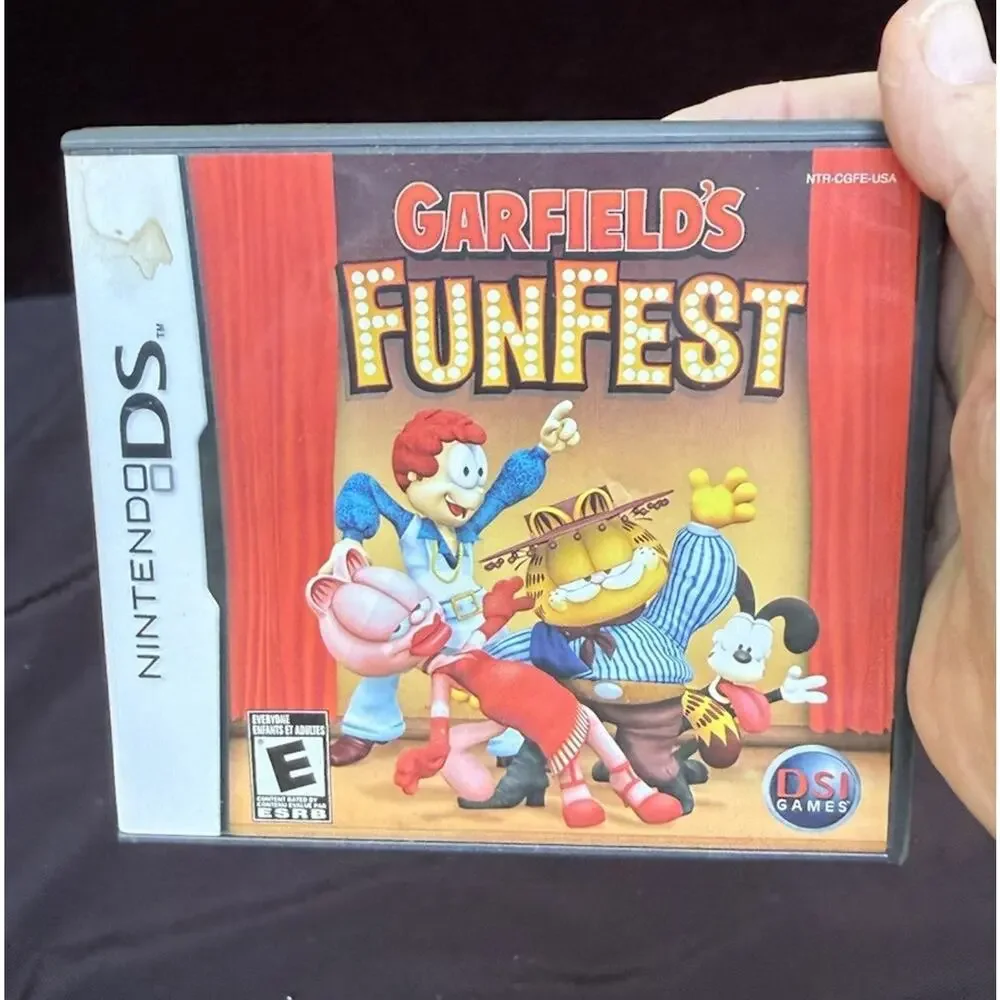 NO GAME! Original Case for Garfield's Funfest Nintendo DS Untested -C25